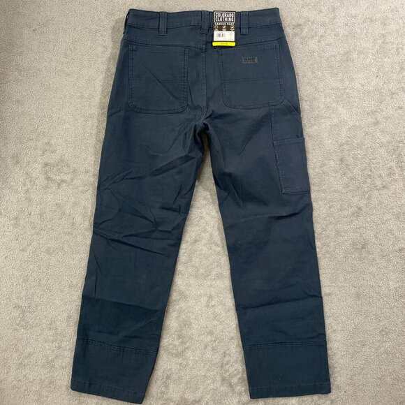NEW Colorado Clothing Mens 32x32 Blue Canvas Pants Carpenter workwear - Picture 4 of 9